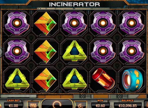Символы игрового аппарата Incinerator