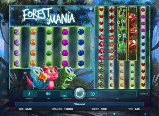 Бонусная игра в онлайн автомате Forest Mania