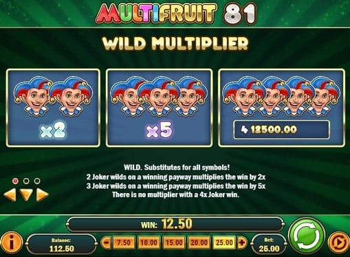 Описание символа Wild в слоте Multifruit 81